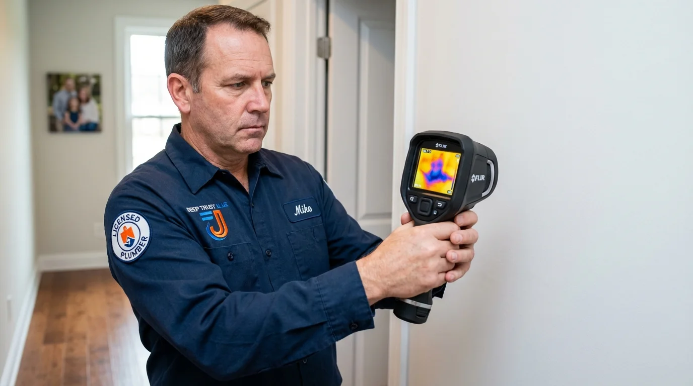 Thermal imaging leak detection by Johns Plumbing LLC in Panora